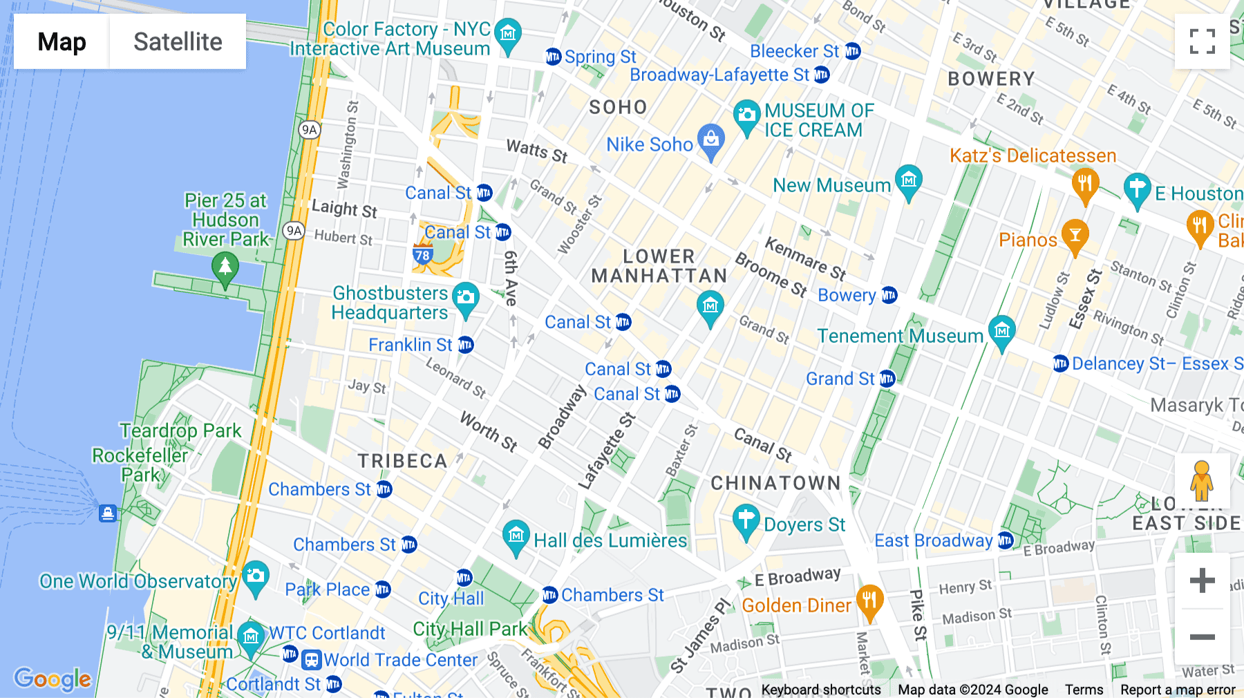 Click for interative map of 408 Broadway, New York City