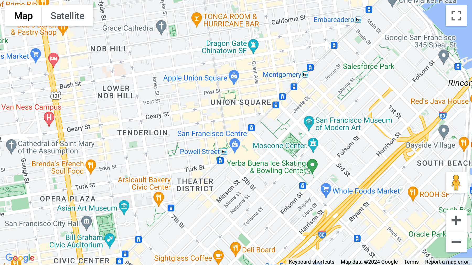 Click for interative map of 800 Market Street, San Francisco, San Francisco