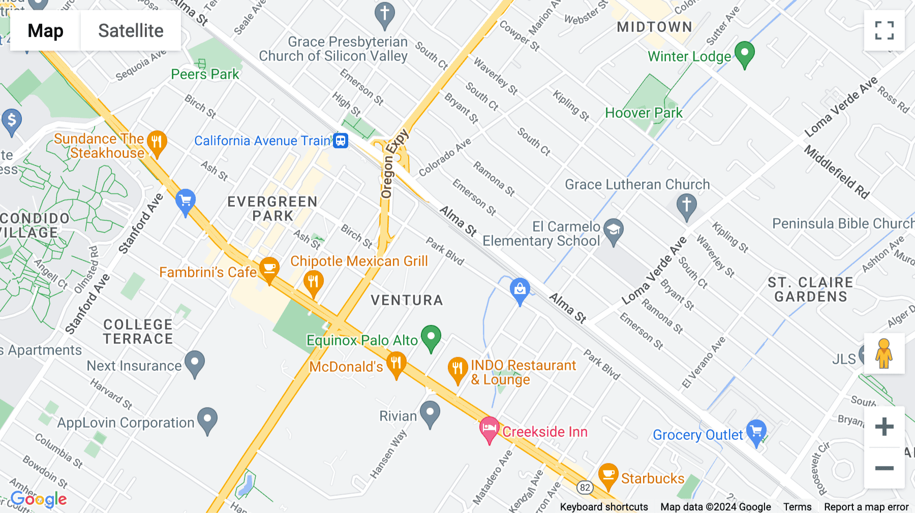 Click for interative map of 3101 Park Boulevard, Palo Alto, Palo Alto
