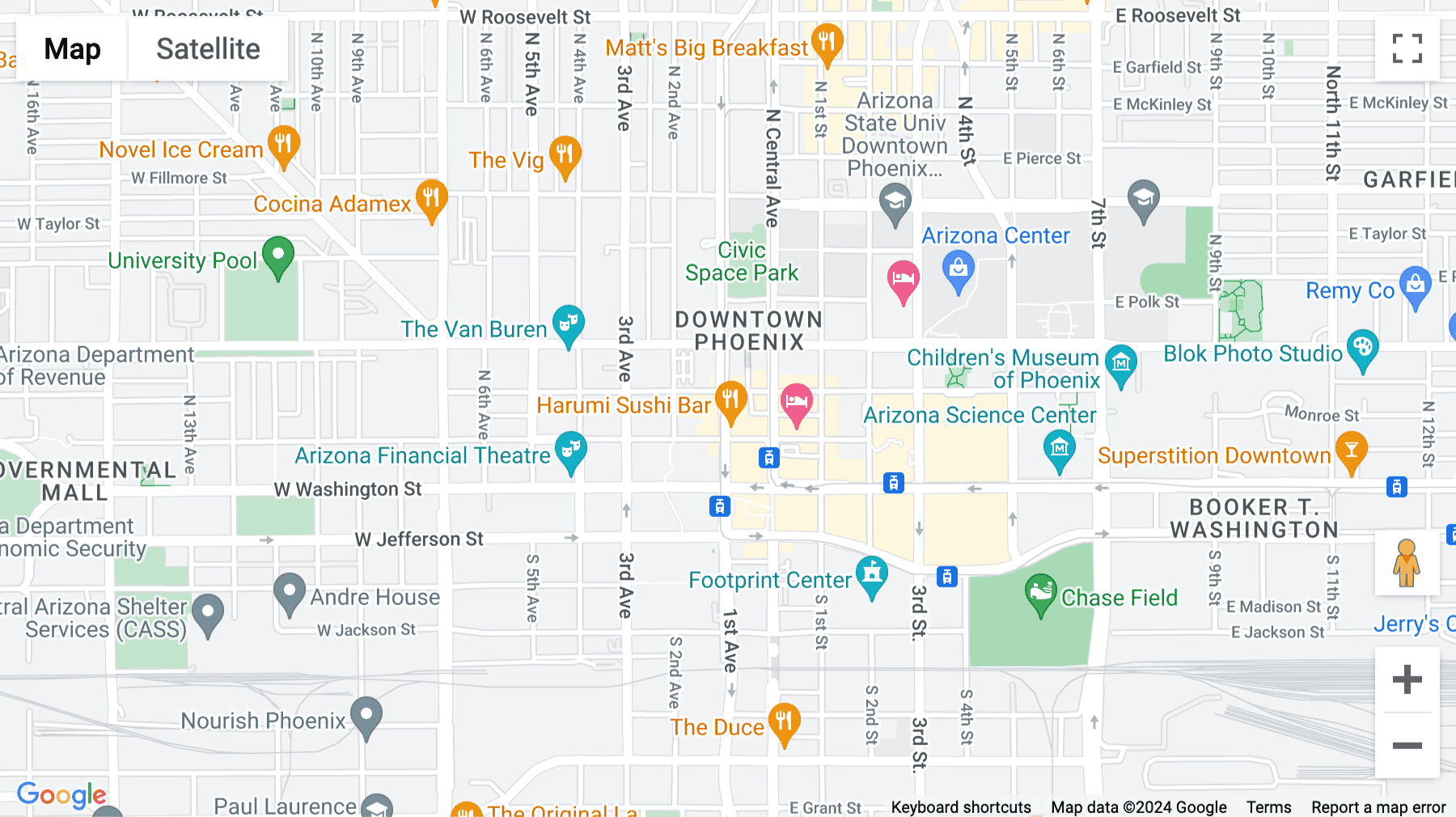 Click for interative map of 101 North 1st Avenue, Phoenix, Phoenix
