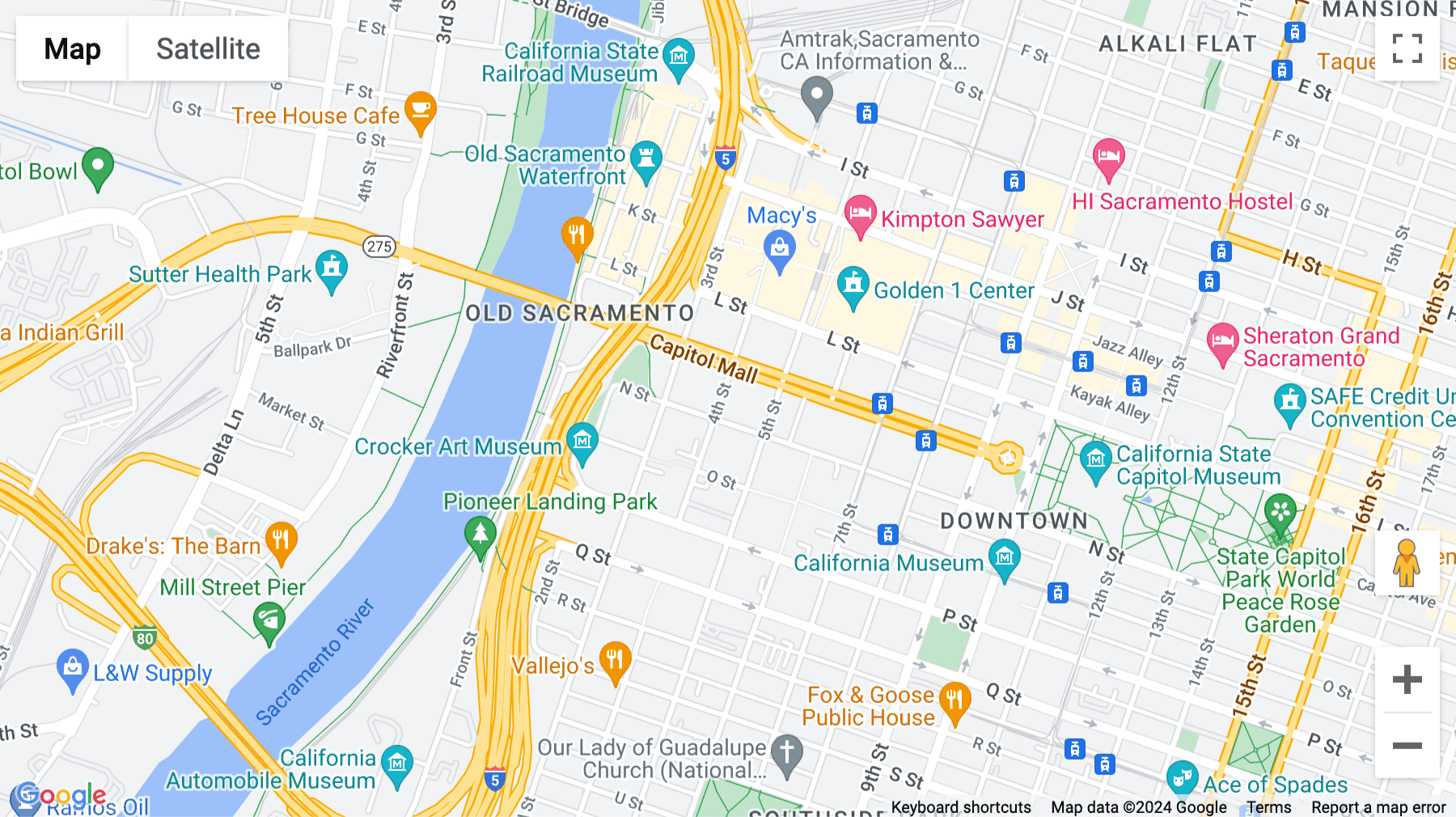 Click for interative map of 400 Capitol Mall, Sacramento, CA, Sacramento