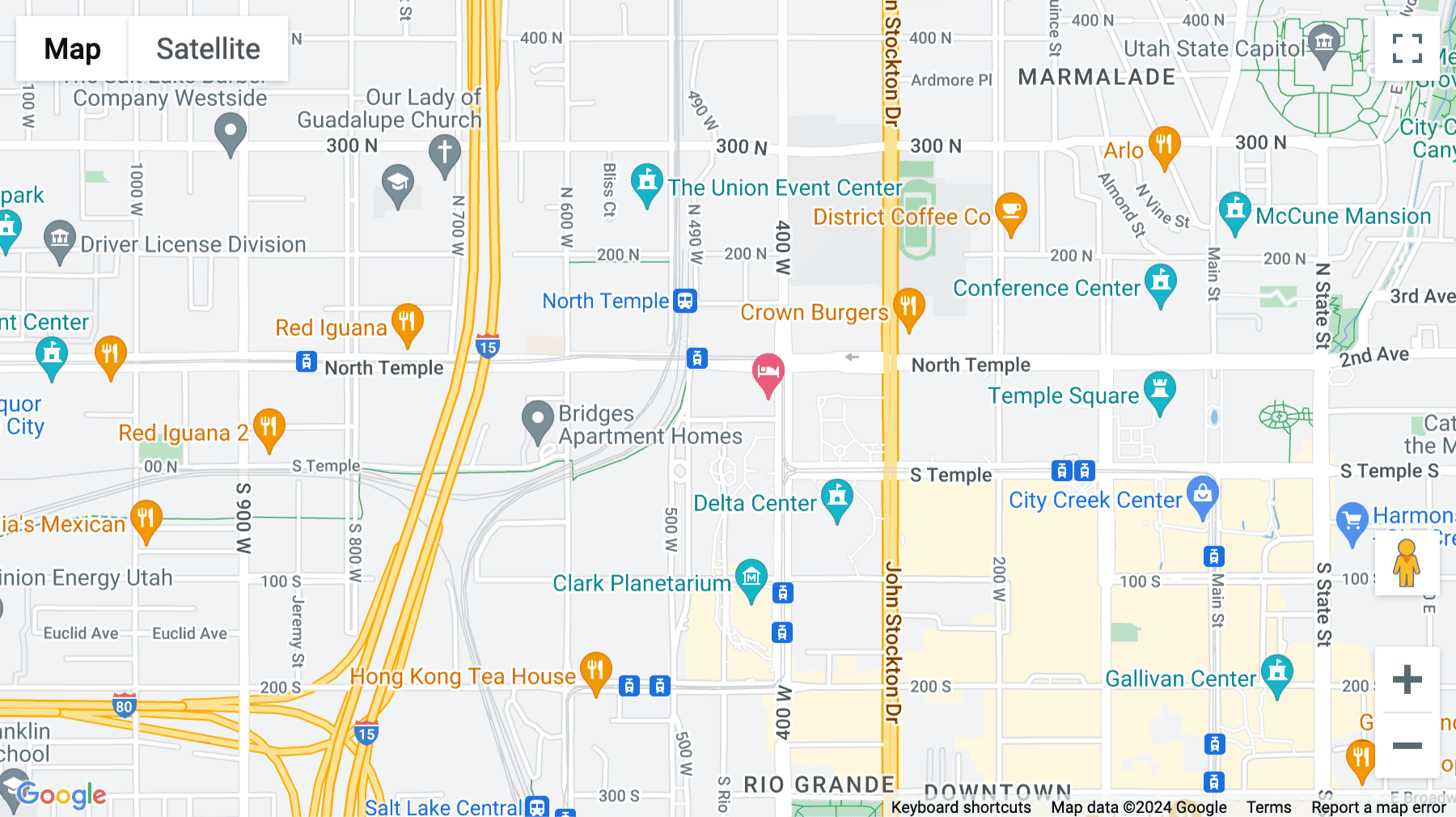 Click for interative map of Gateway 6, 460 West 50 North, Salt Lake City, Salt Lake City