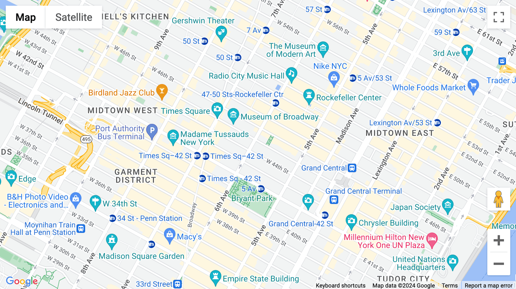 Click for interative map of 1156 6th Avenue, New York, NY, USA, New York City
