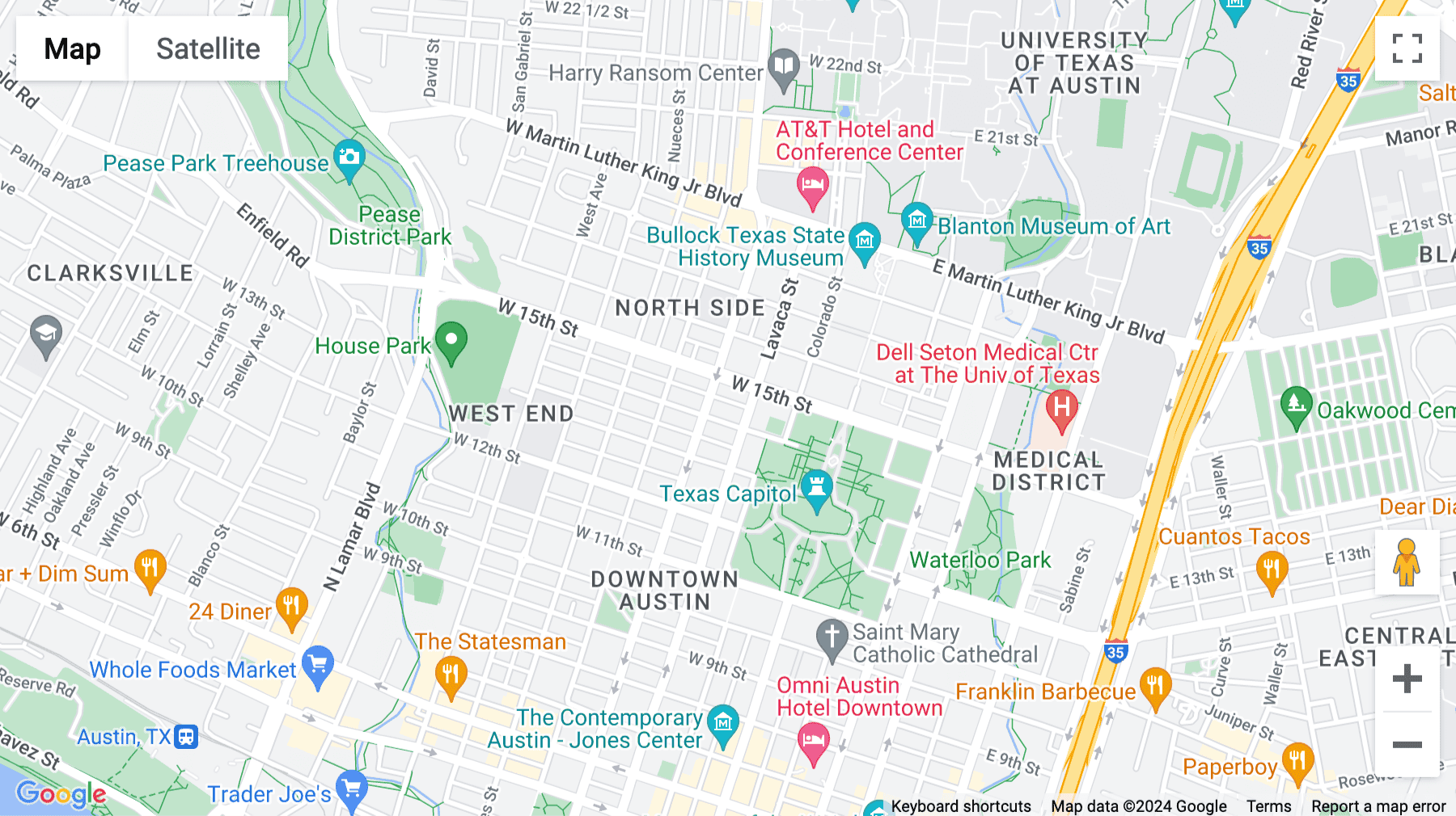 Click for interative map of 1400 Lavaca Street, Austin, Texas, Austin
