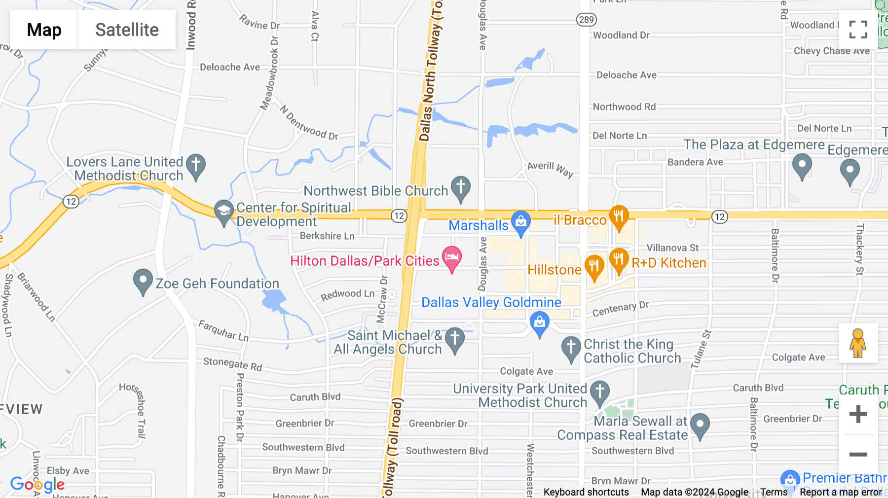 Click for interative map of Preston Center, 5960 Berkshire Lane, Dallas, TX 75225, Dallas