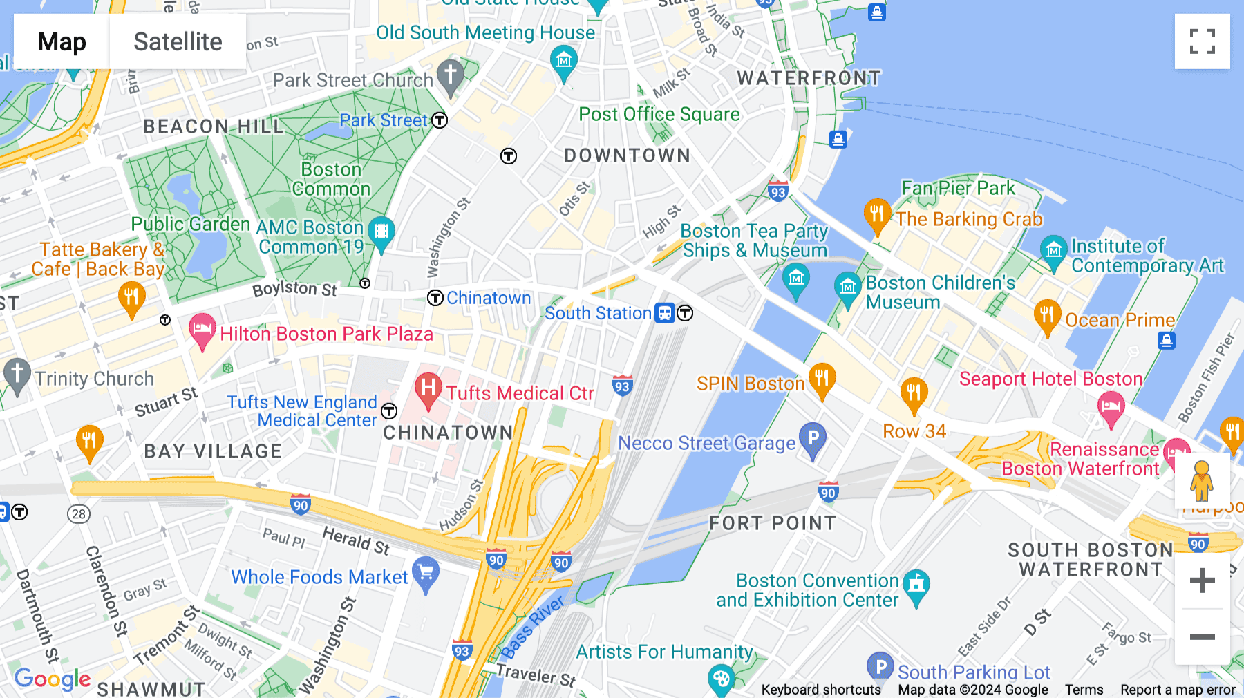 Click for interative map of 711 Atlantic Avenue, Boston, MA, Boston