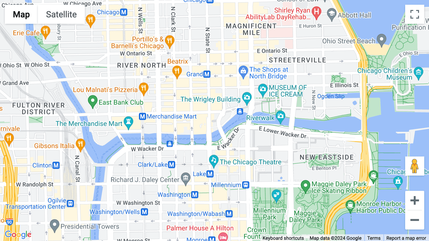 Click for interative map of 330 N. Wabash, Chicago