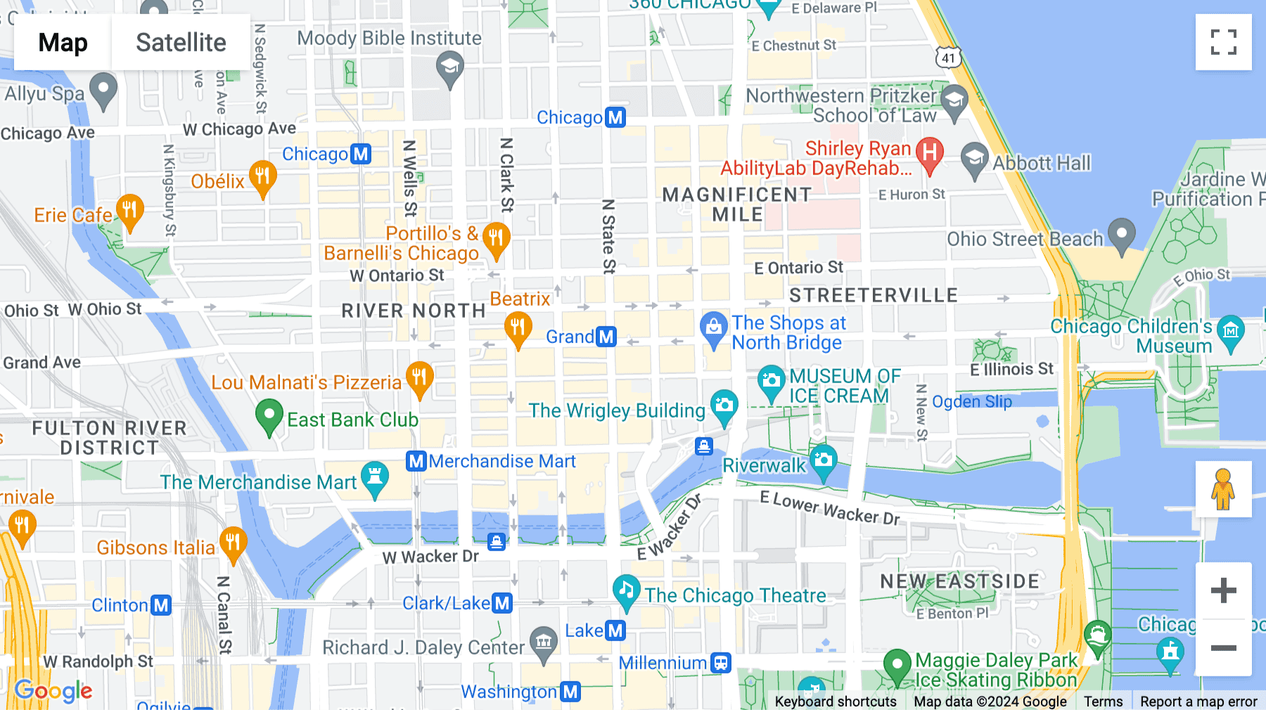 Click for interative map of 14th Floor, 515 N. State Street, Chicago