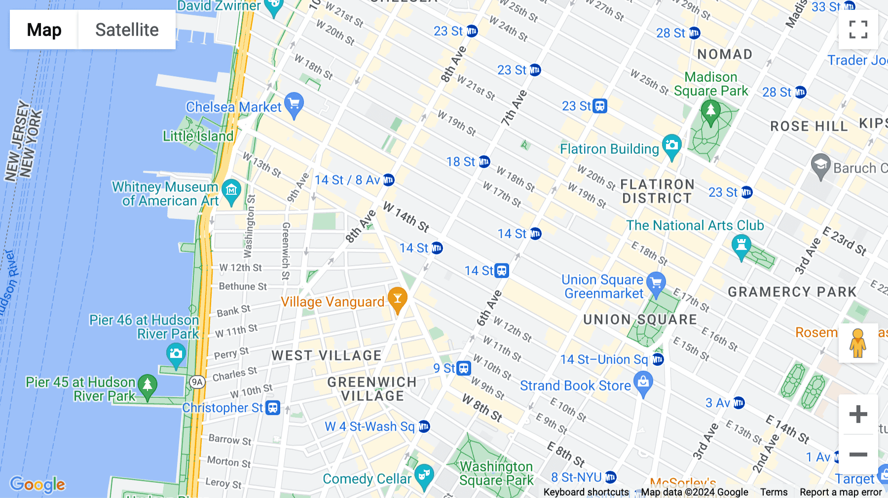 Click for interative map of 154 W 14th Street, New York City