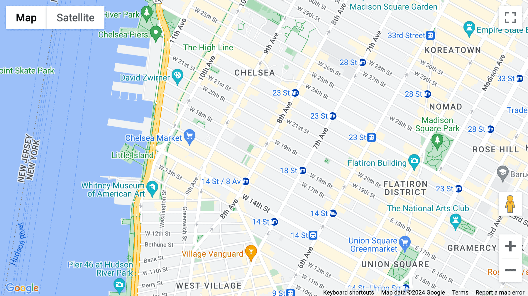 Click for interative map of 18 West 18th Street, New York City