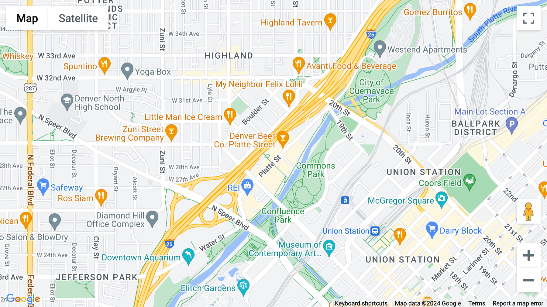 Click for interative map of The Circa Building, 1615 Platte Sreet, Denver, CO, Denver