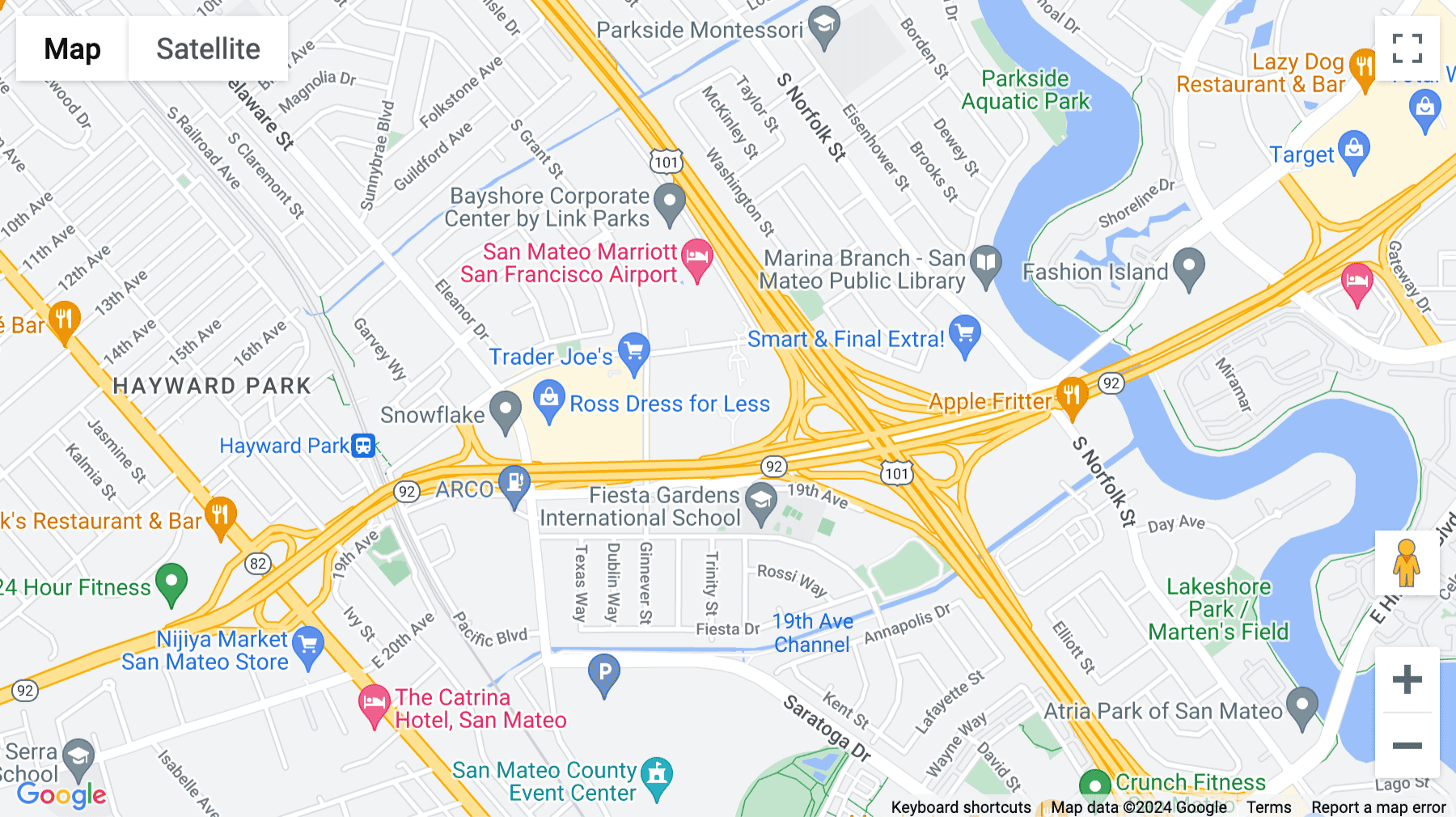 Click for interative map of 1825 South Grant St, San Mateo, San Mateo