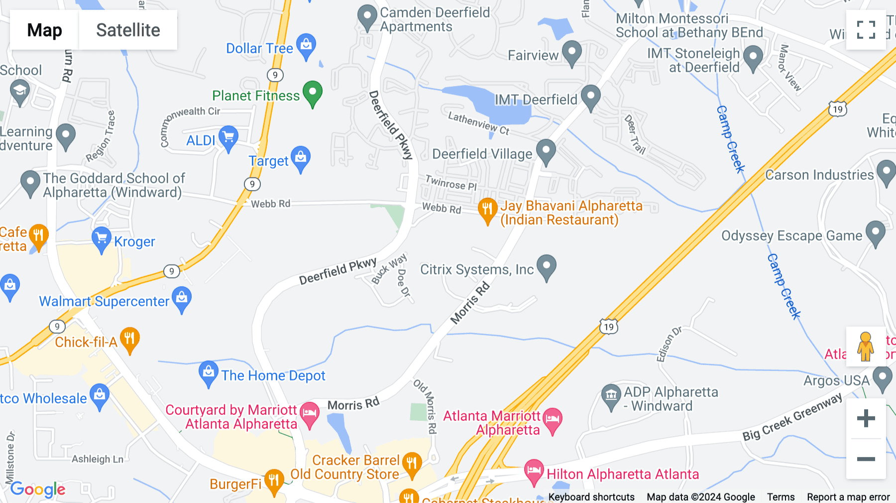Click for interative map of 13010 Morris Road, Suite 600, Deerfield Corporate Centre One, Alpharetta (Georgia)