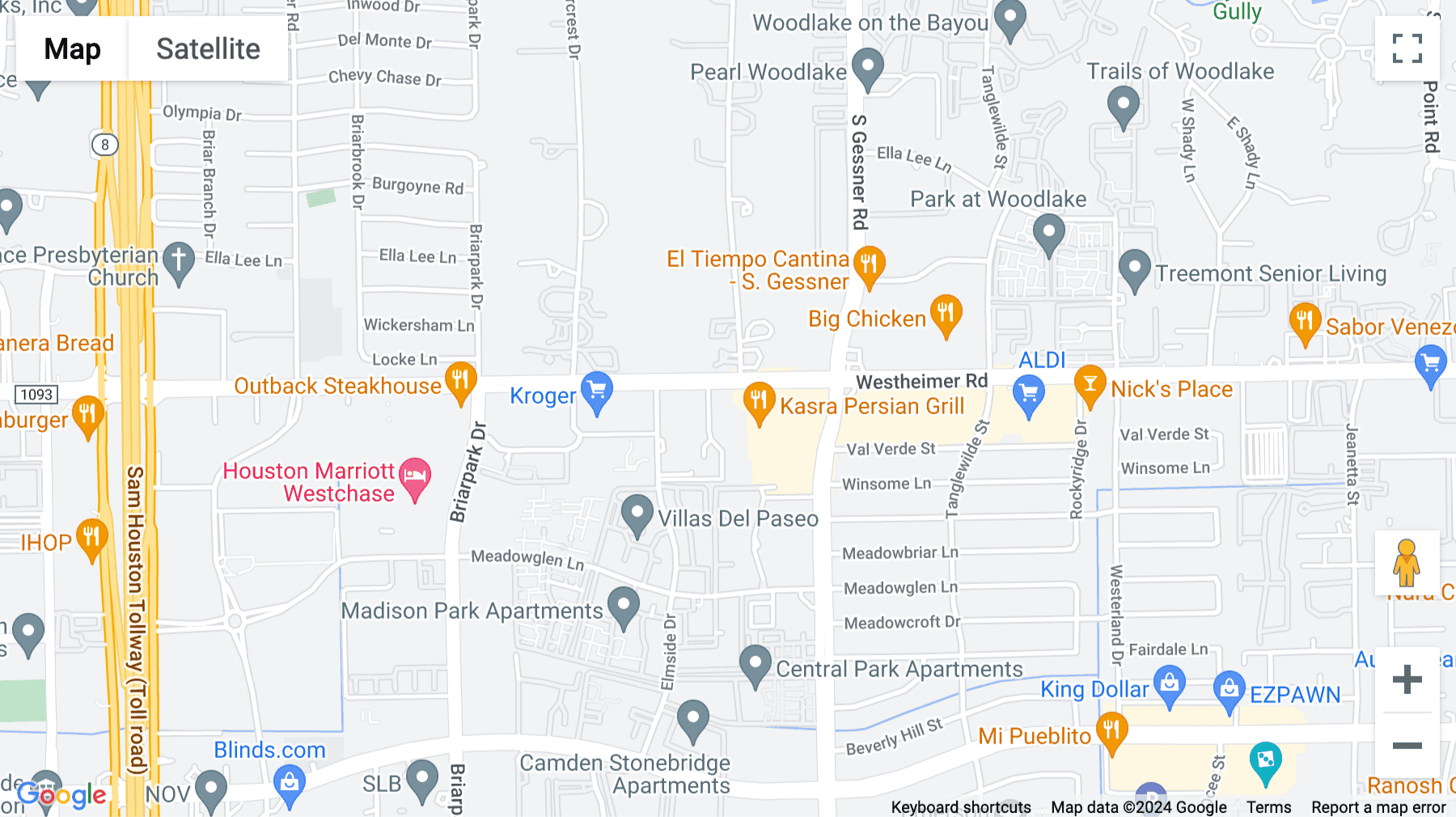 Click for interative map of 9801 Westheimer, Suite 300, Houston