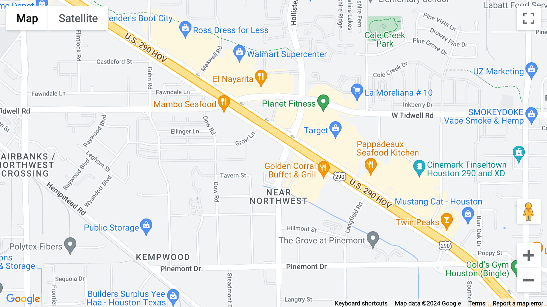 Click for interative map of 13201 Northwest Freeway, Houston