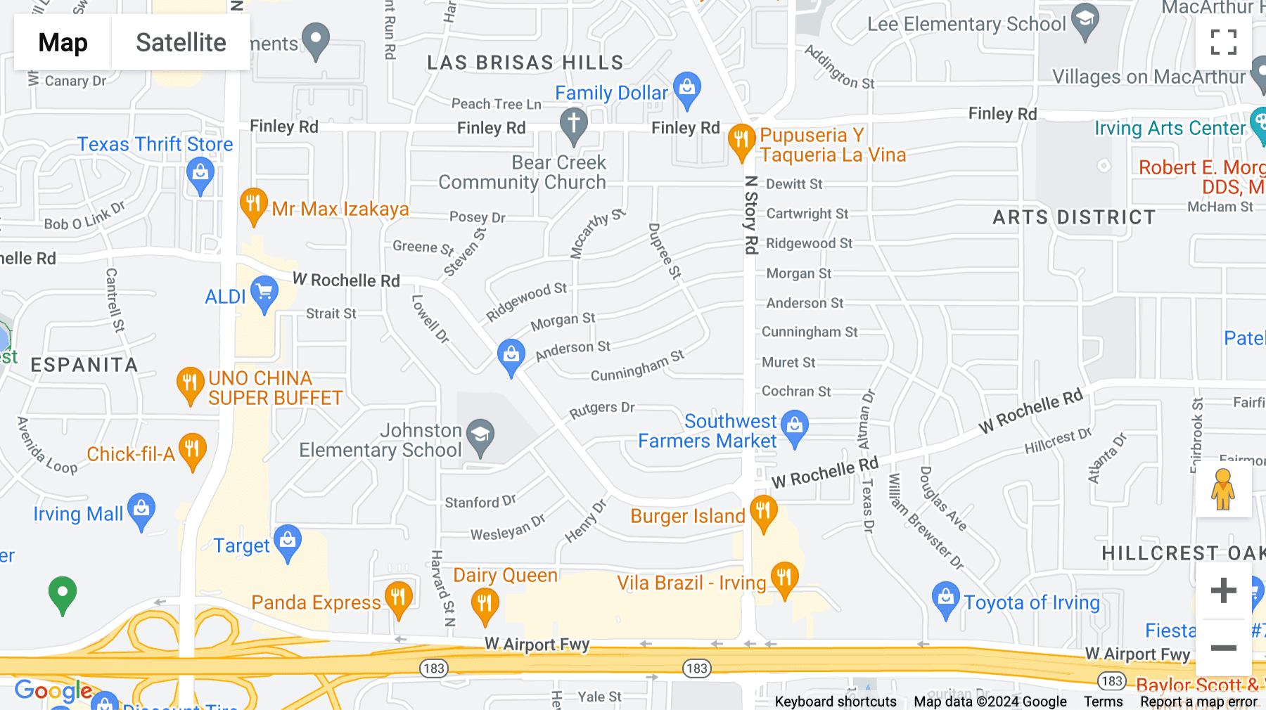 Click for interative map of 4425 W Airport Freeway, Irving