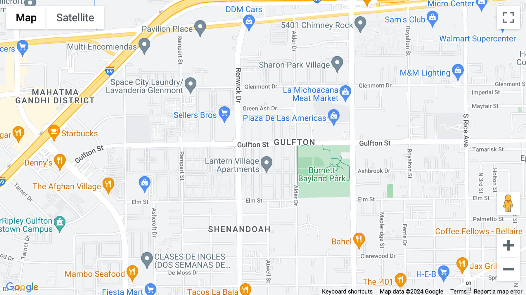 Click for interative map of 6065 Hillcroft Street, Houston