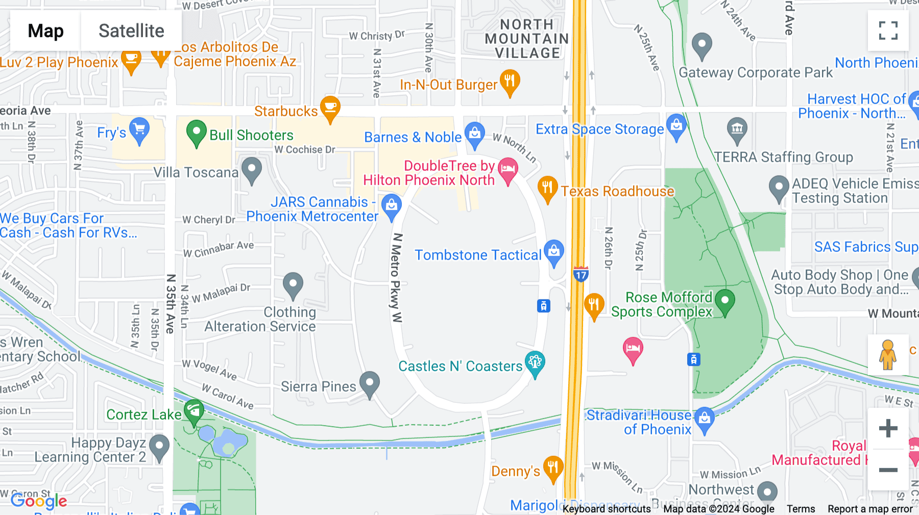 Click for interative map of 10000 North 31st Avenue, Phoenix