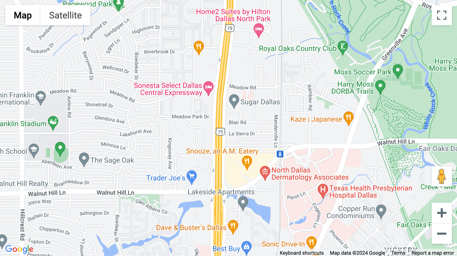 Click for interative map of 10100 North Central Expressway, Dallas