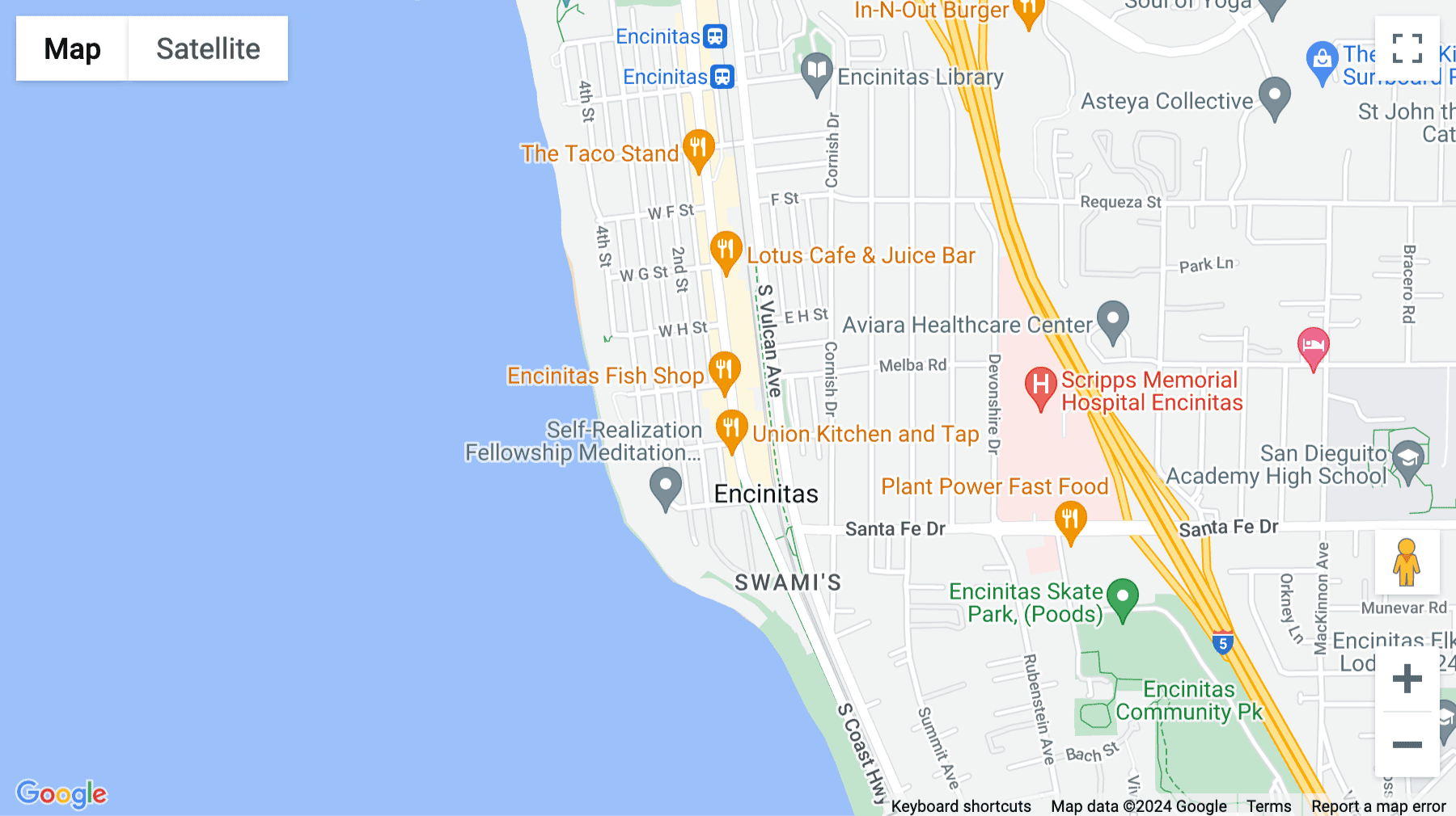 Click for interative map of 111 C St, Encinitas, CA, Encinitas