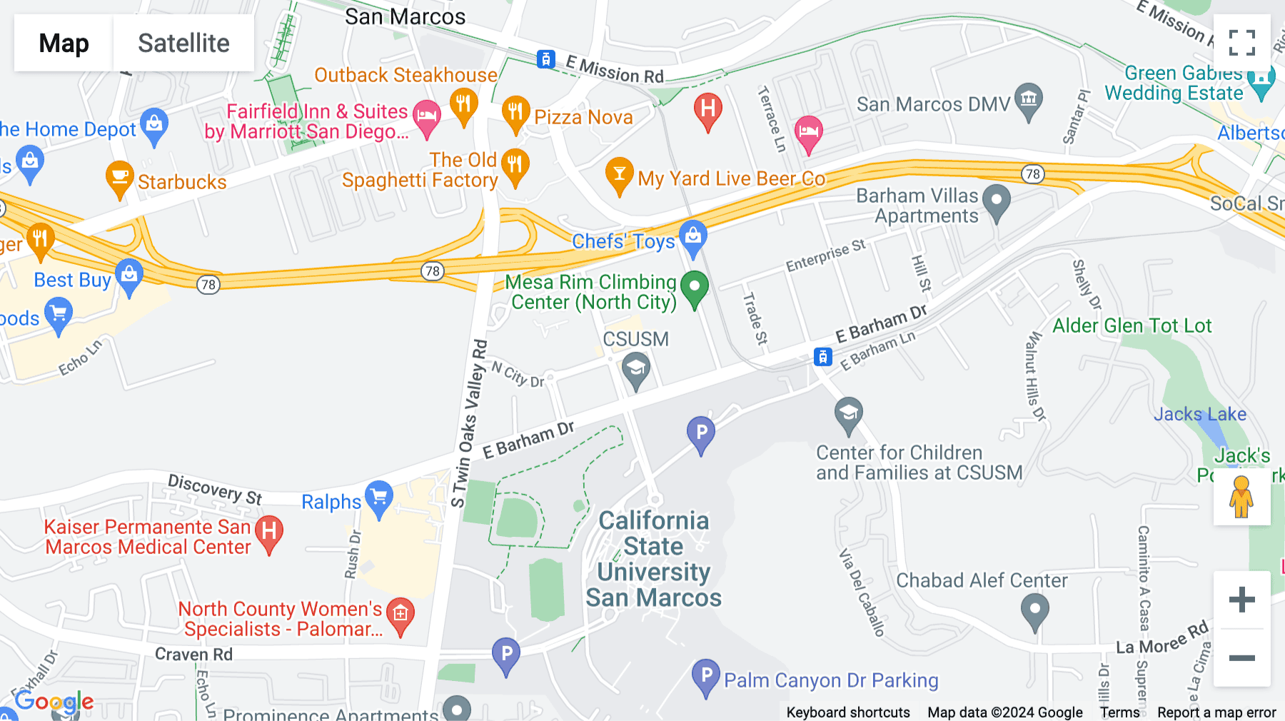 Click for interative map of 251 N City Dr, Ste. 128F, San Marcos