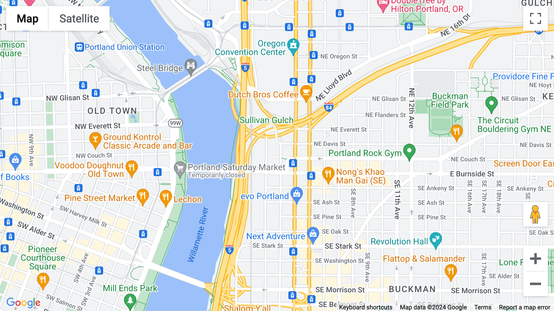 Click for interative map of 329 NE Couch Street, Portland (Oregon)
