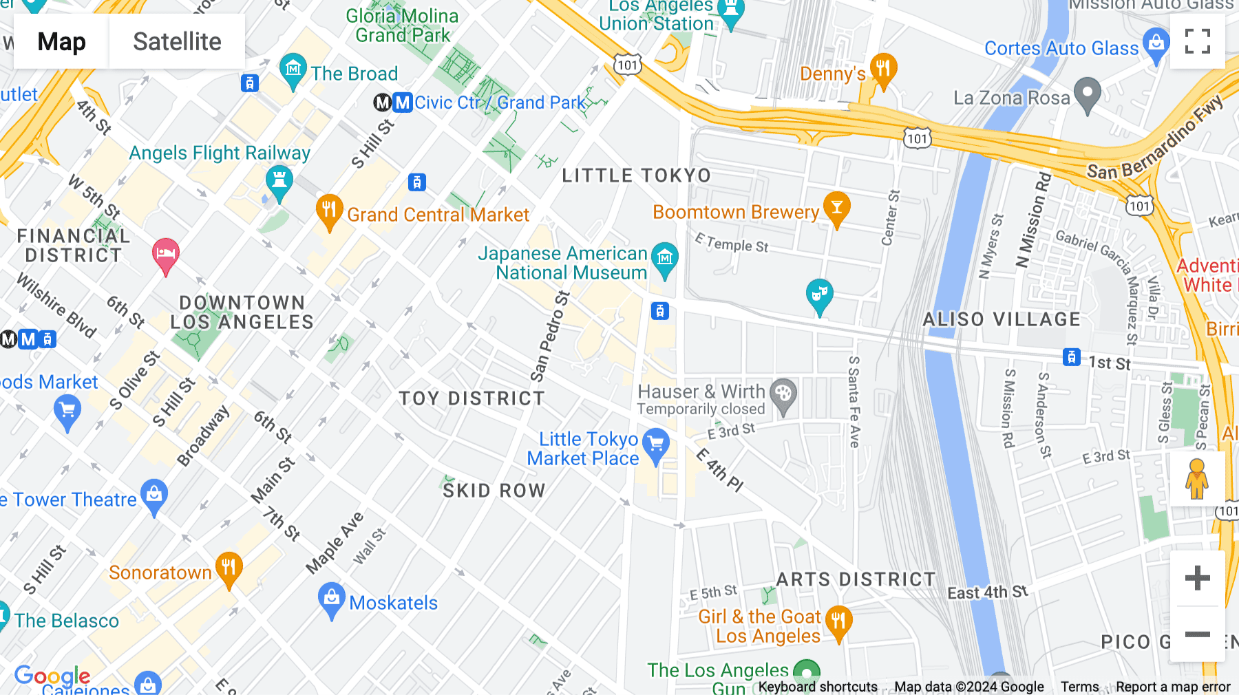 Click for interative map of 360 East 2nd Street, Los Angeles, CA, 90012, Los Angeles