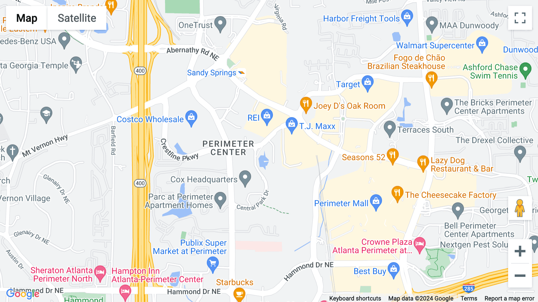 Click for interative map of 7000 Central Parkway, Atlanta