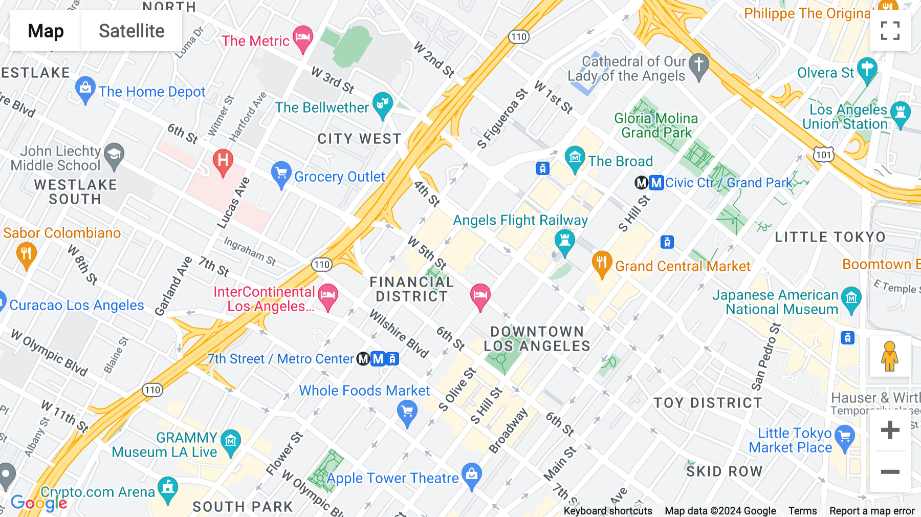 Click for interative map of 444 S Flower St, 13th Floor, Los Angeles