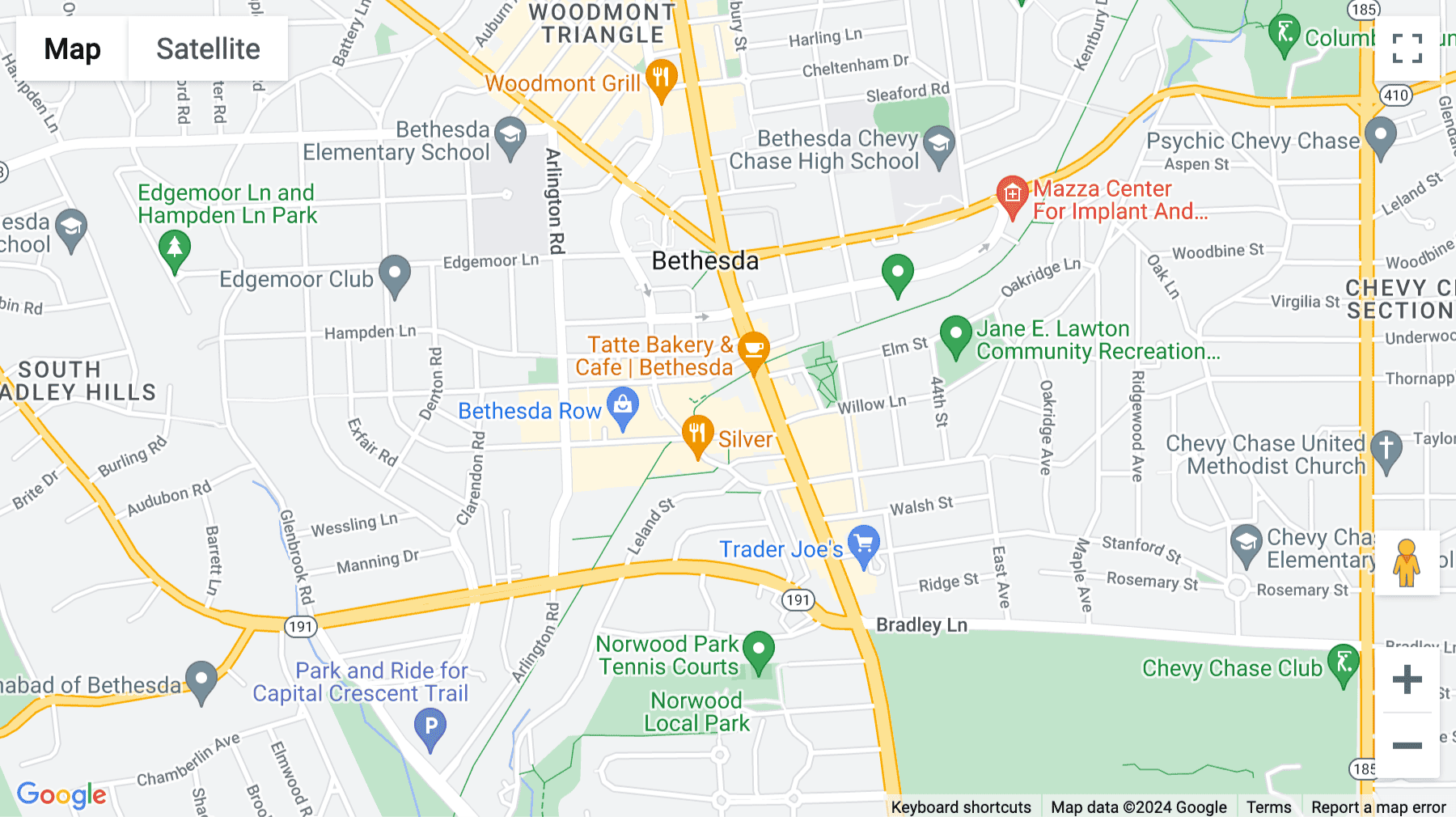 Click for interative map of 7200 Wisconsin Avenue, Bethesda
