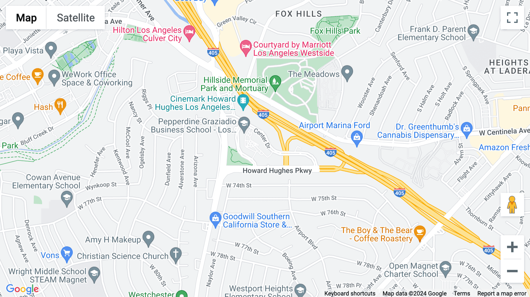 Click for interative map of 6060 Center Drive, 10, Los Angeles