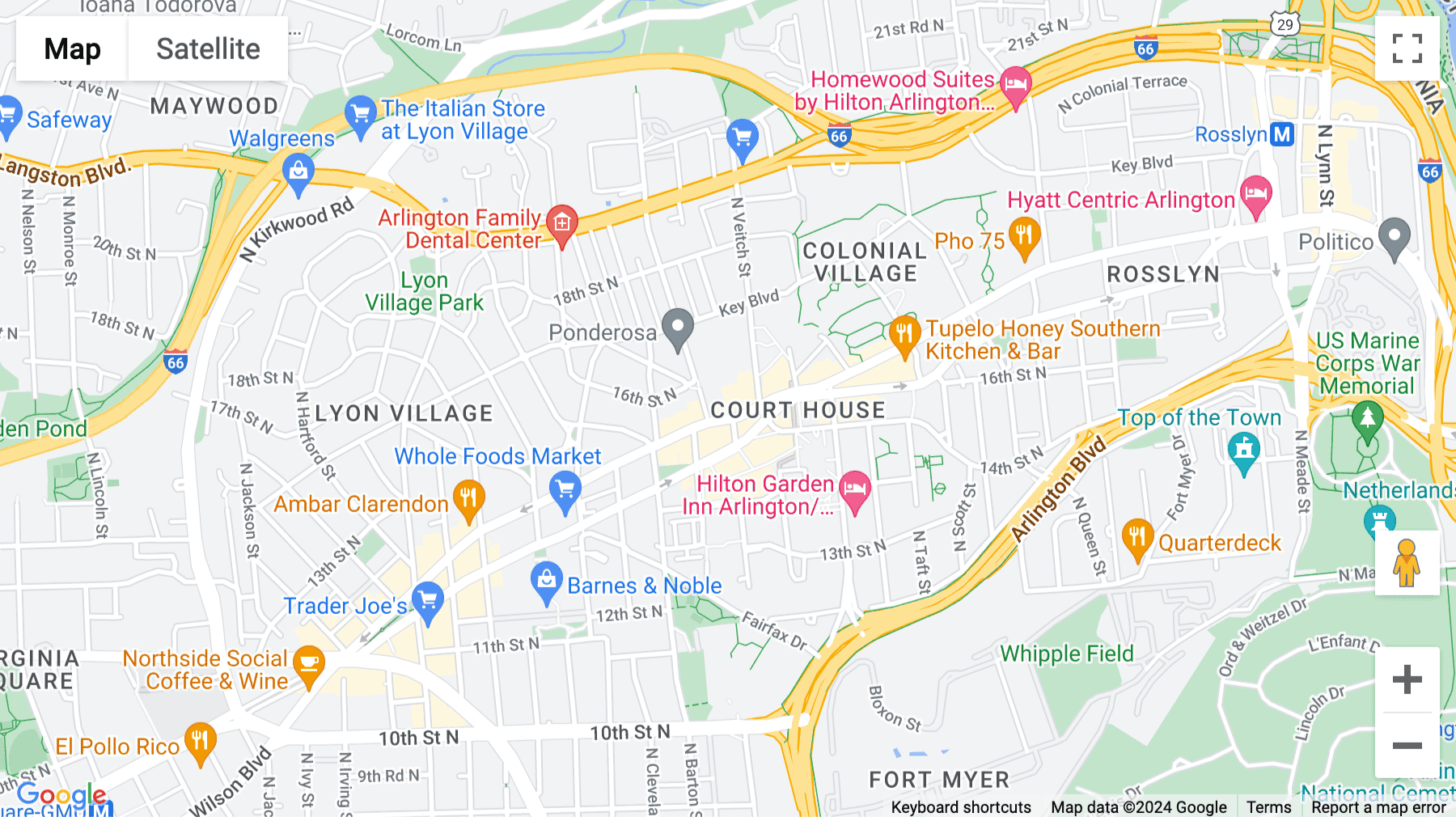 Click for interative map of 2311 Wilson Blvd, Floor 3, Arlington (Virginia)