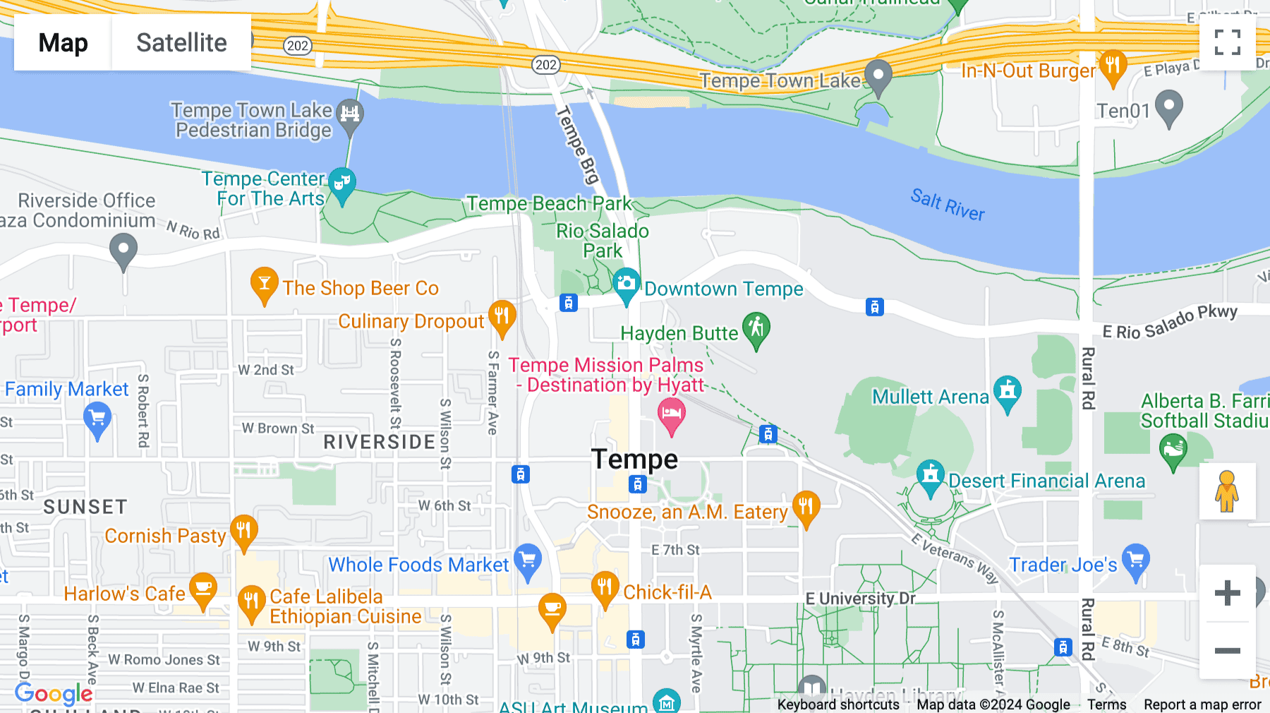 Click for interative map of 222 South Mill Avenue, Tempe
