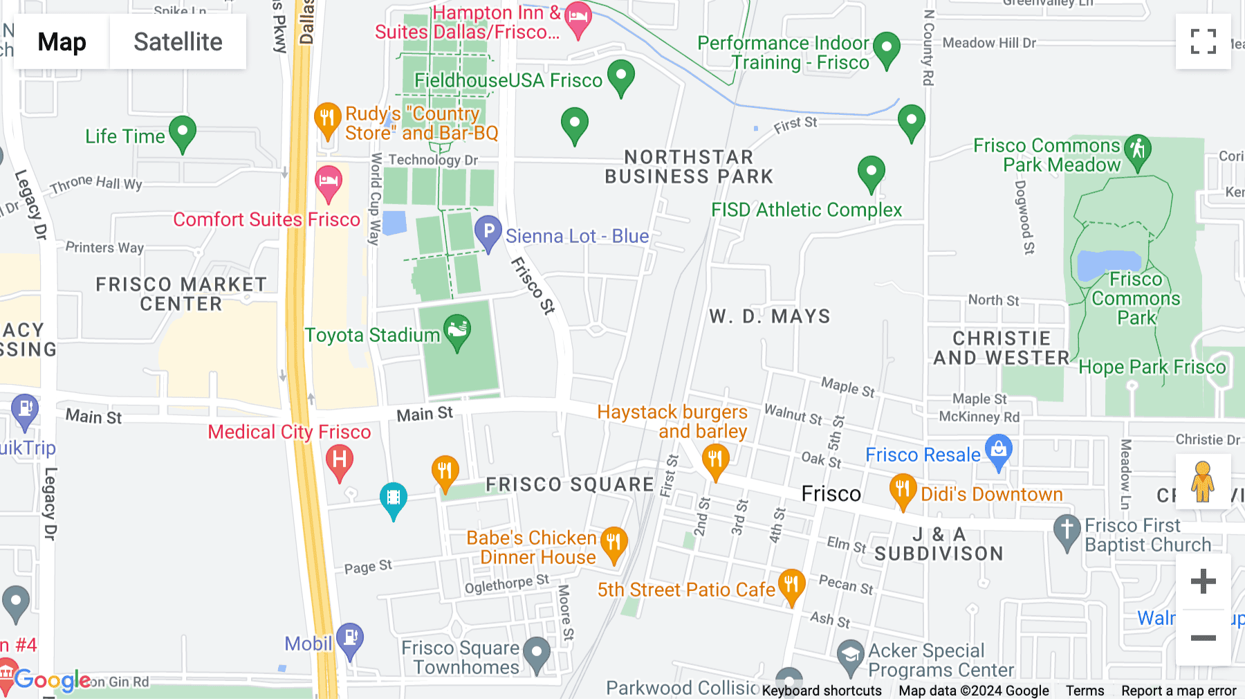 Click for interative map of 9355 John W Elliott Drive, Suite 25, Frisco (TX)