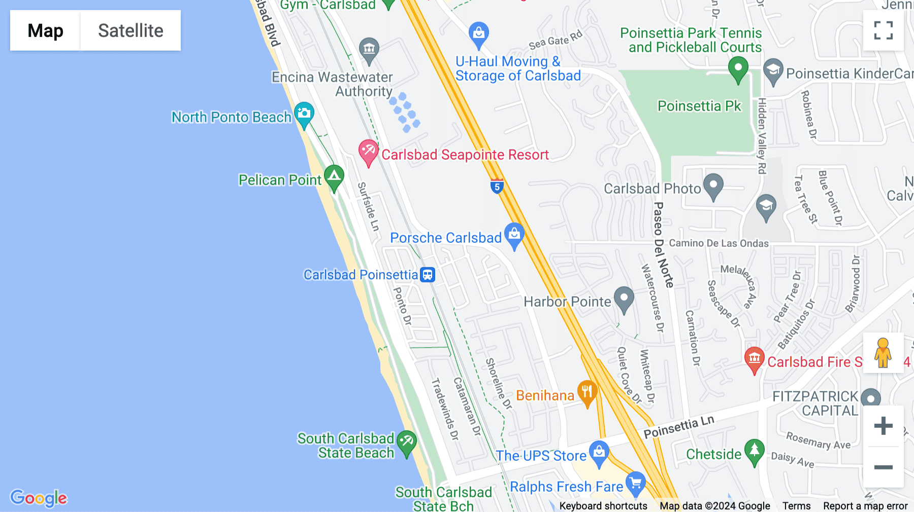 Click for interative map of 6790 Embarcadero Lane, Suite 100, Carlsbad