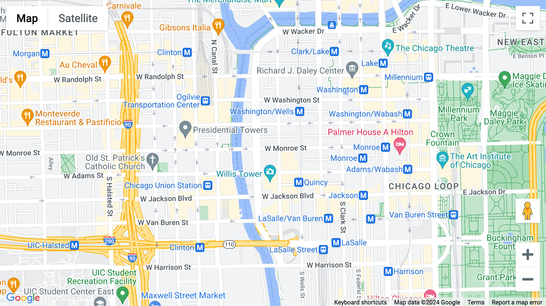 Click for interative map of 311 West Monroe Street, Chicago