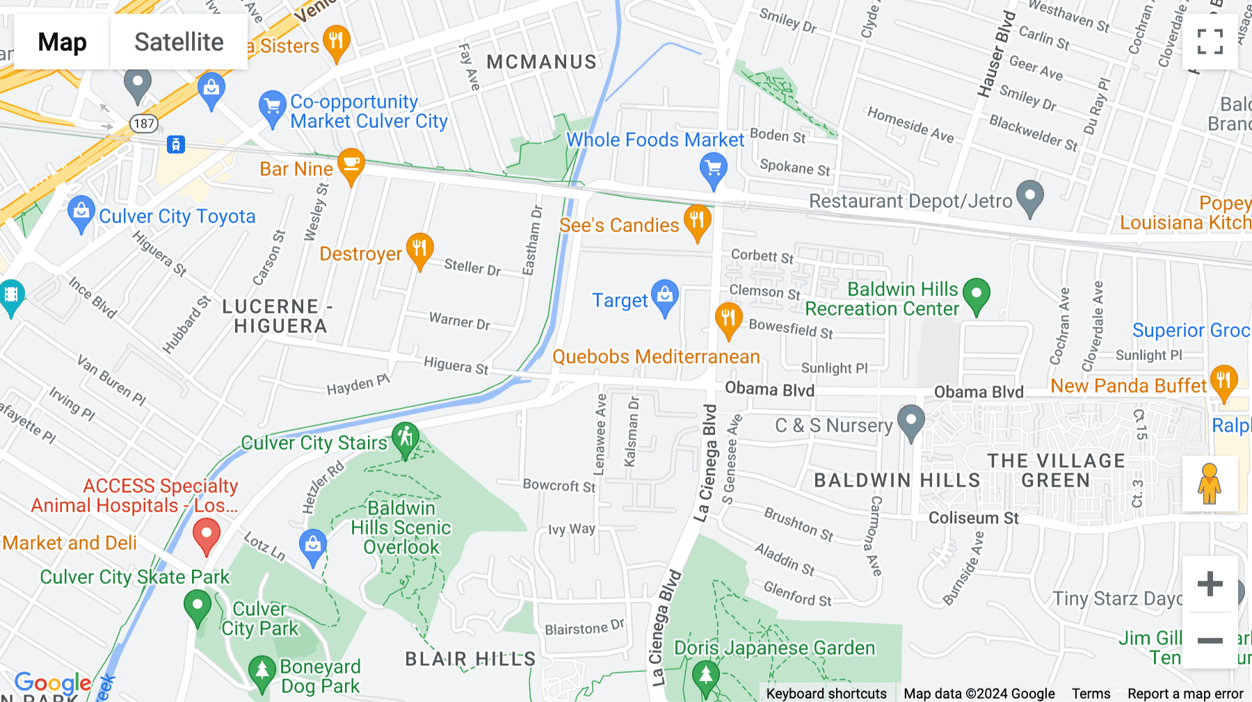 Click for interative map of 5877 Obama Blvd, Los Angeles, CA, Los Angeles