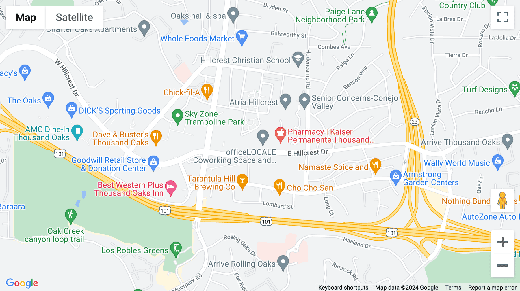 Click for interative map of 275 E. Hillcrest Drive, Suite No. 160, Thousand Oaks