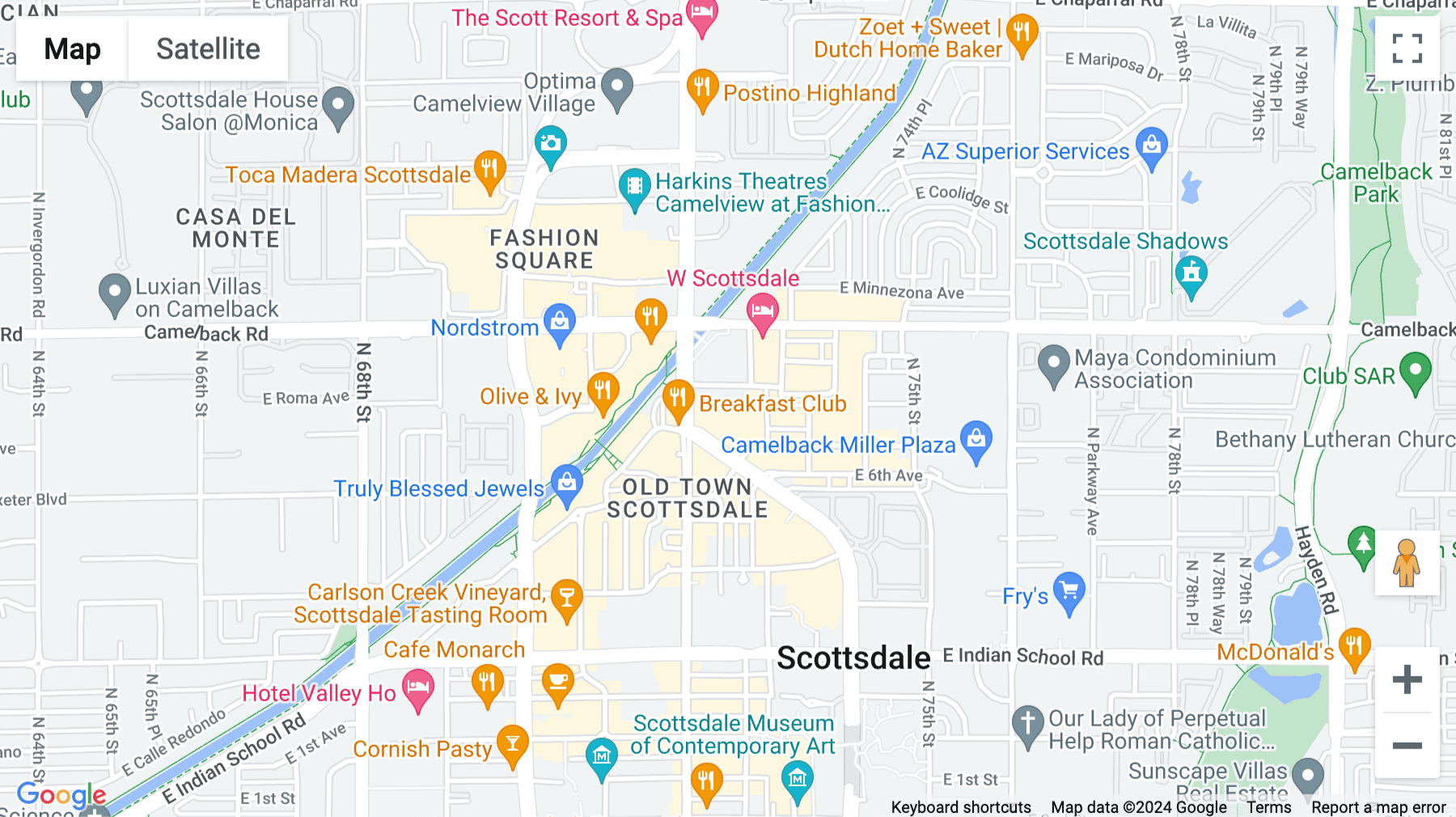 Click for interative map of 4343 N Scottsdale Rd, Scottsdale