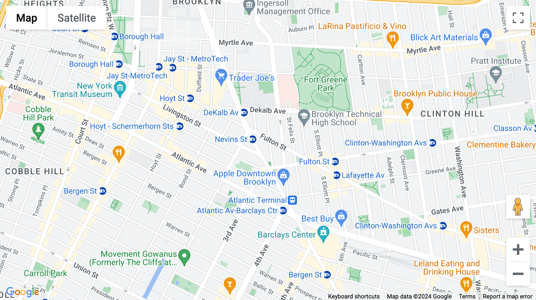 Click for interative map of 41 Flatbush Avenue, New York City