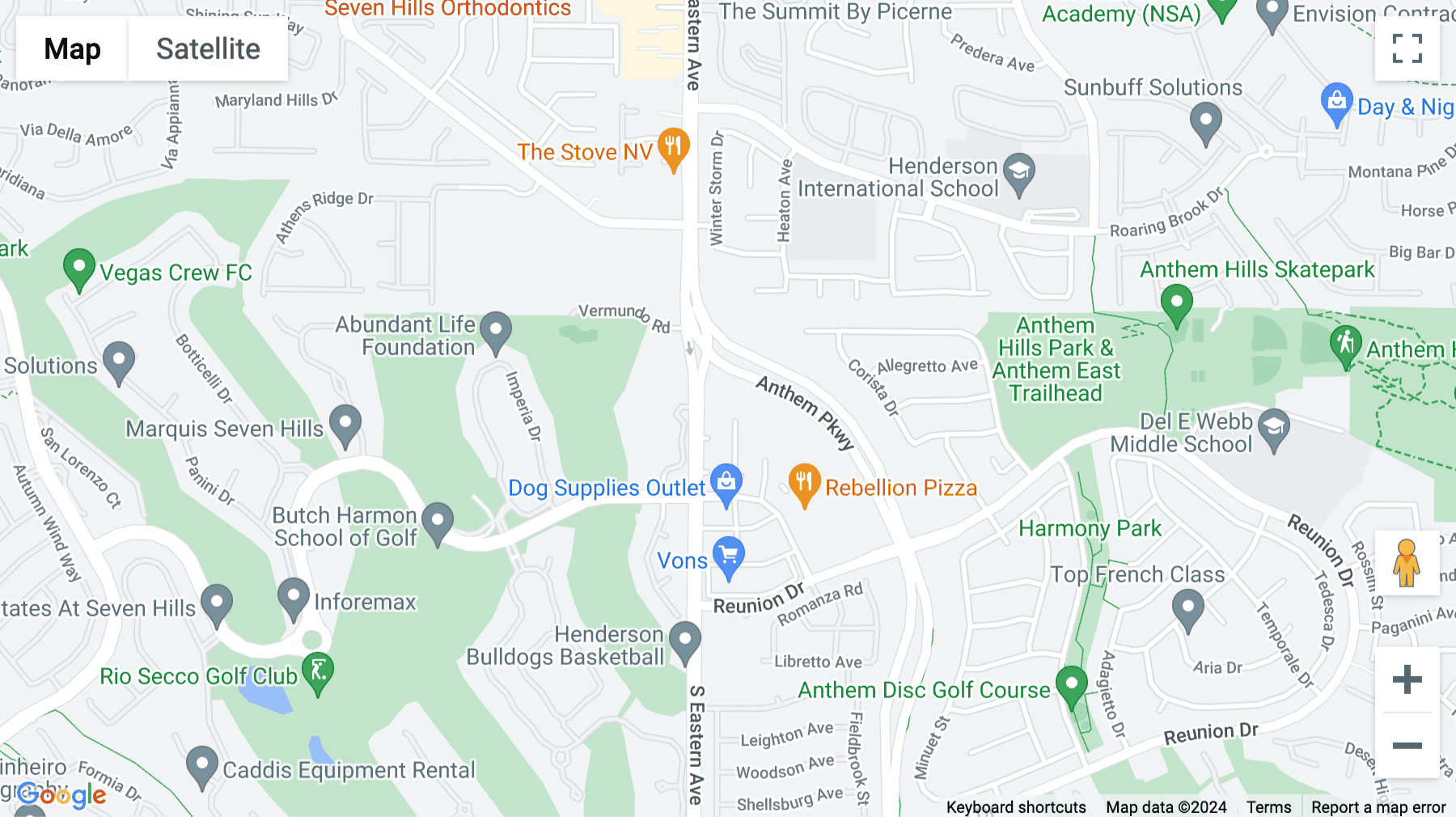 Click for interative map of 11500 S Eastern Ave, Suite No.150, Henderson