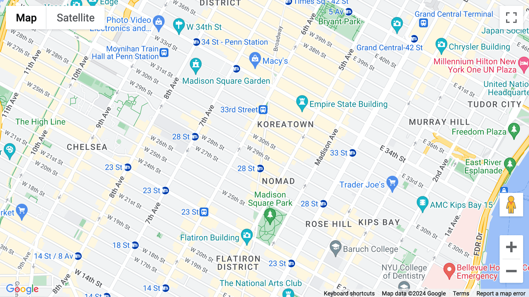 Click for interative map of 1216 Broadway, New York City