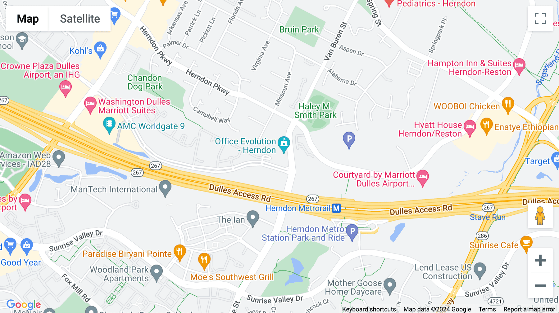 Click for interative map of 205 Van Buren St, Suite 120, Herndon