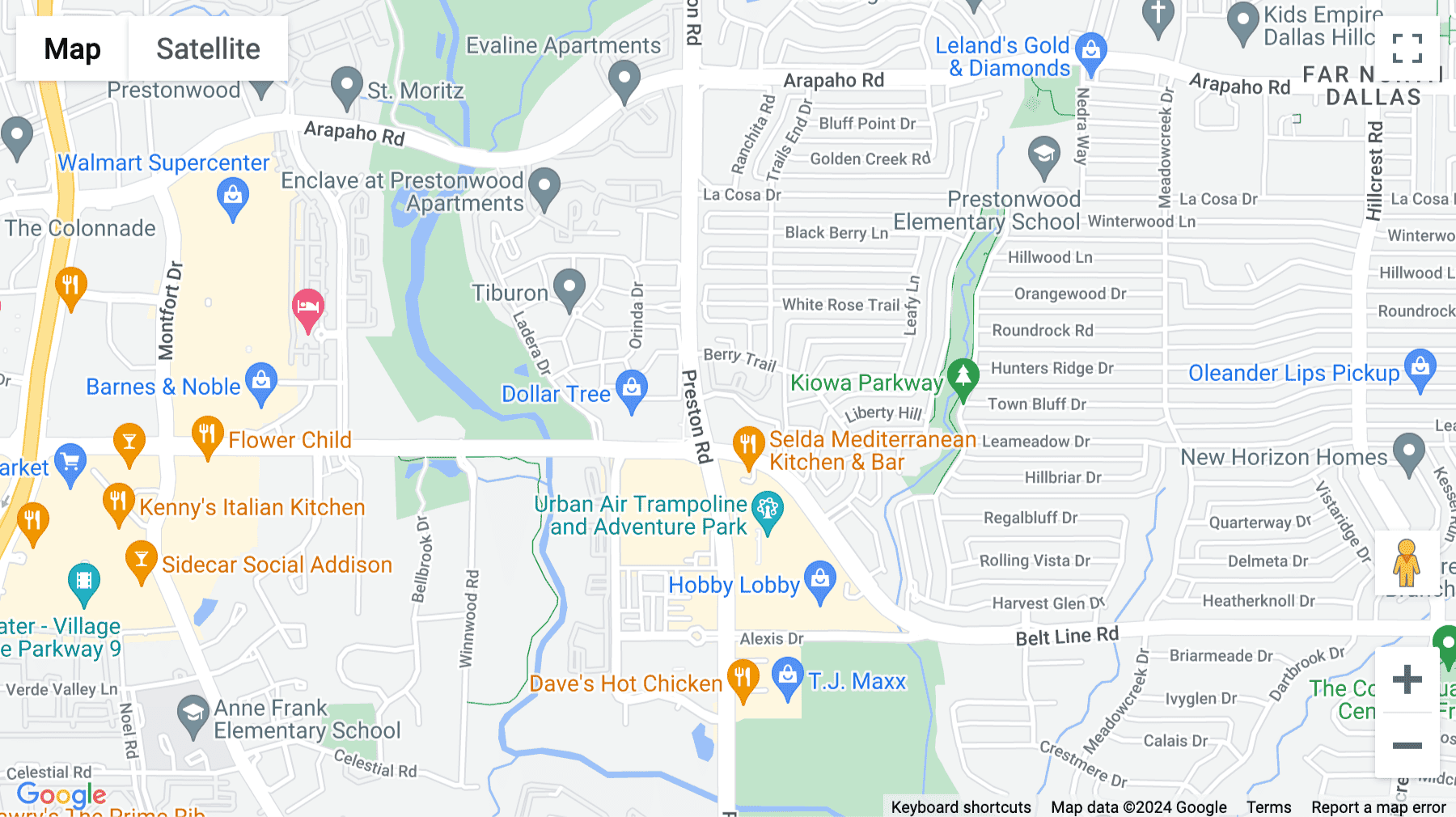 Click for interative map of 15150 Preston Road, Suite 300, Dallas