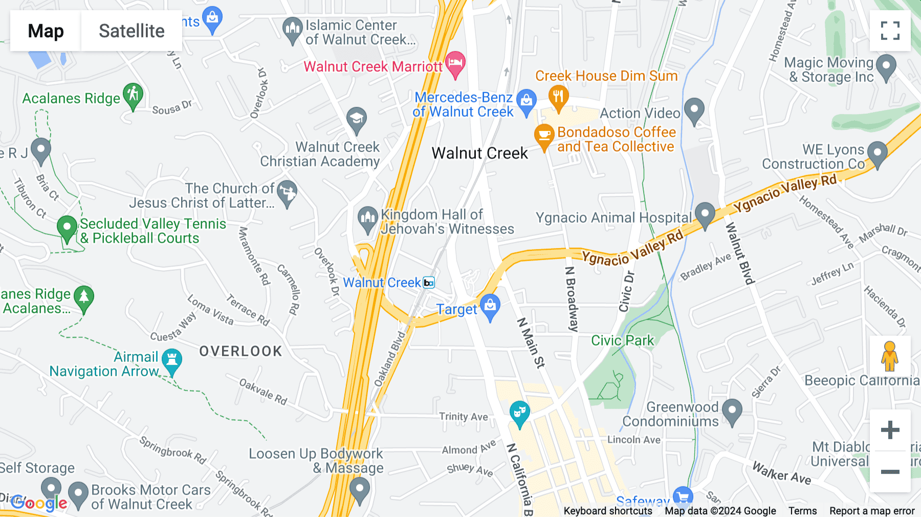 Click for interative map of 1990 N. California Blvd, Suite 20, Walnut Creek