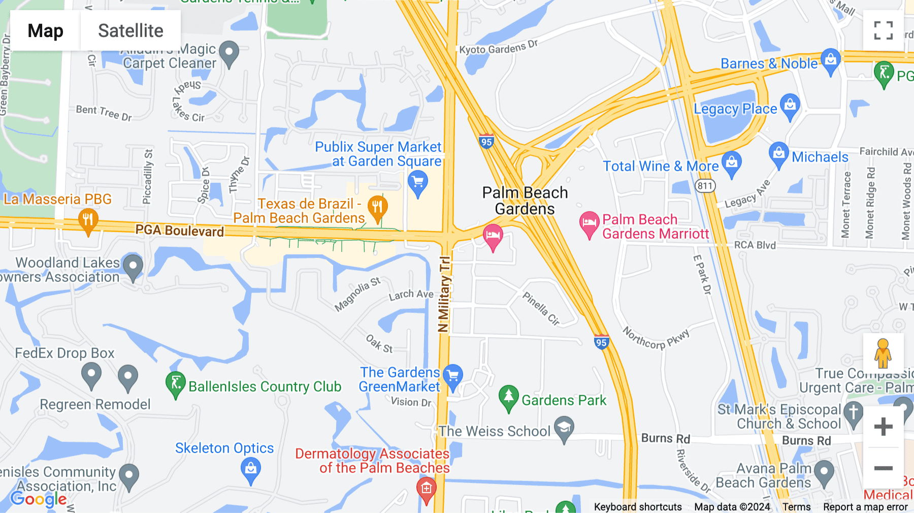 Click for interative map of 4440 PGA Blvd, Suite 600, Suite 600, Palm Beach Gardens