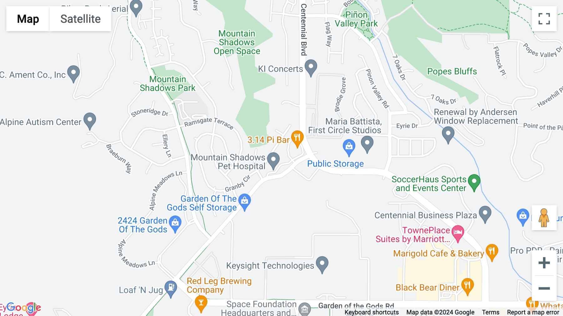 Click for interative map of 5040 Corporate Plaza Dr, Suite 7, Colorado Springs