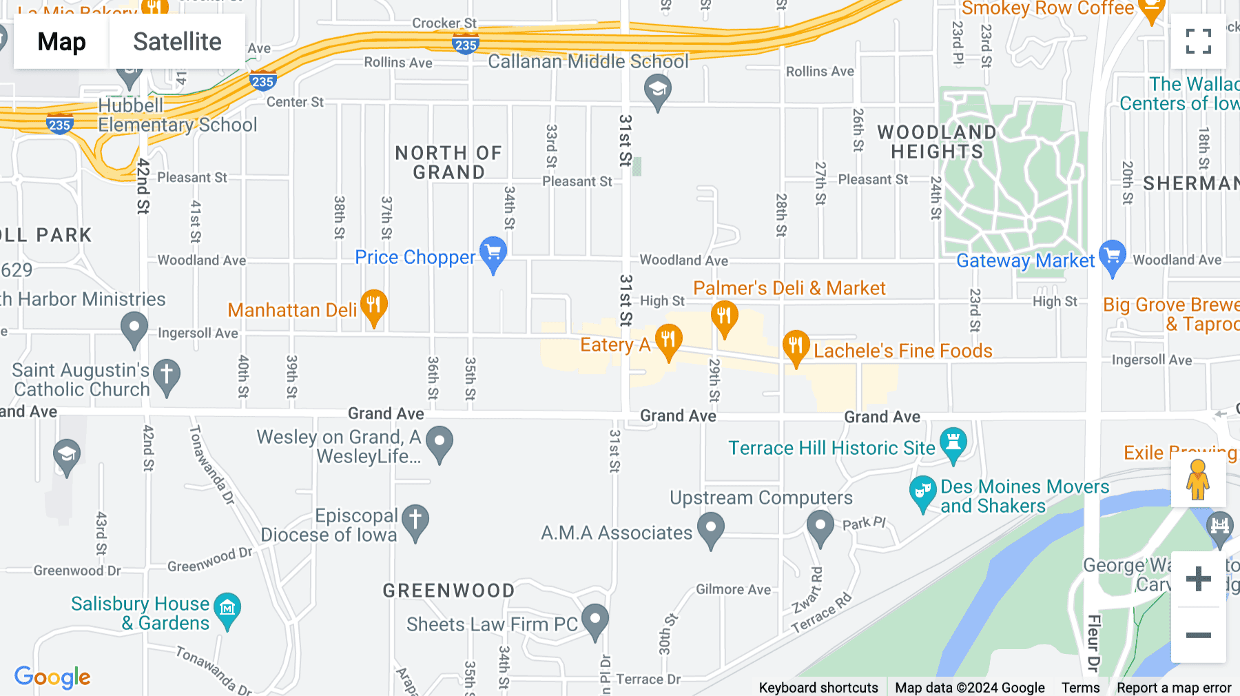 Click for interative map of 3100 Ingersoll Avenue, Des Moines