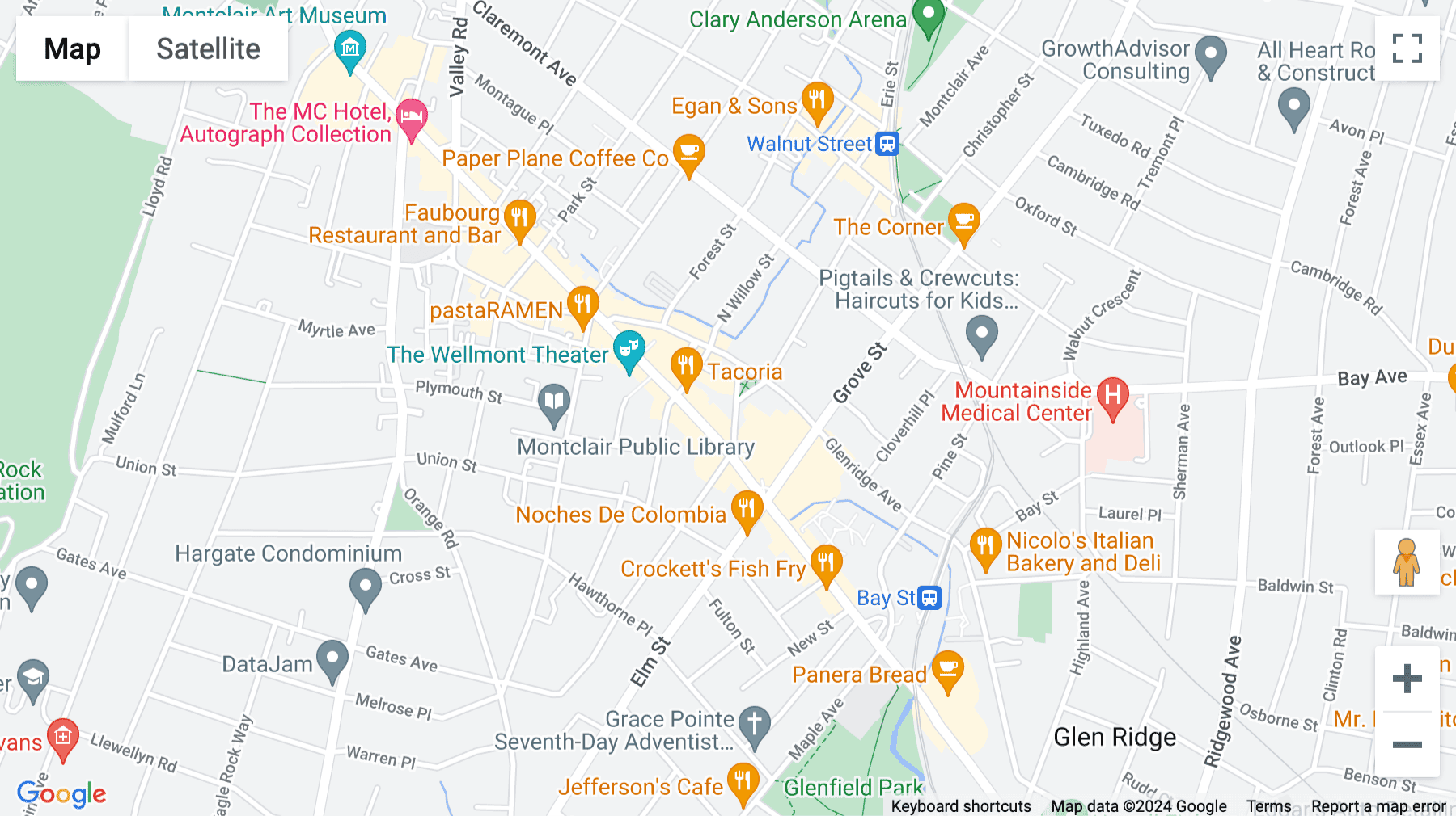 Click for interative map of 18-20 Lackawanna Plaza, Suite 300, Montclair