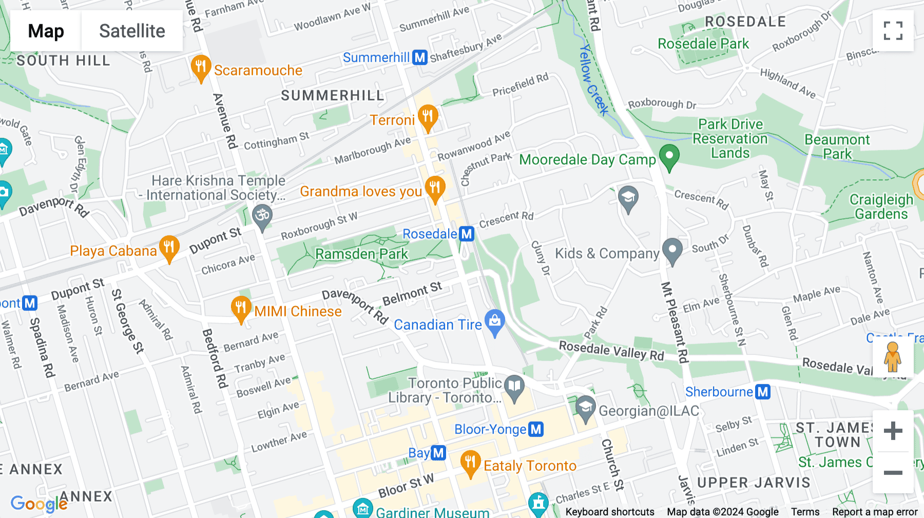 Click for interative map of 77 Bloor Street West, Suite 600, Toronto